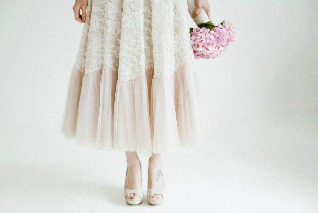 50 years of vintage wedding dresses photos by Claire Macintyre 1950s