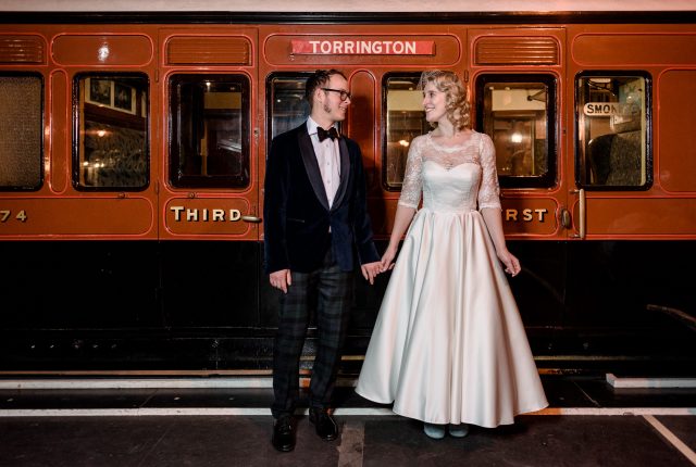 A Railway Museum Wedding with DIY Touches and Vintage Style