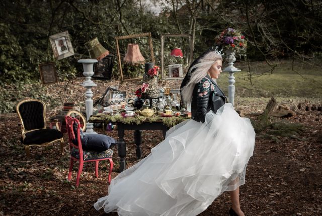 Wonderland Wedding Inspiration with Leather Jackets and Regal Crowns