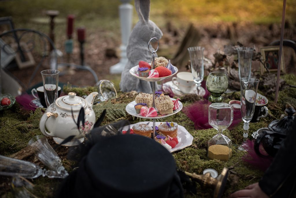 Wonderland Wedding Inspiration with Leather Jackets and Regal Crowns