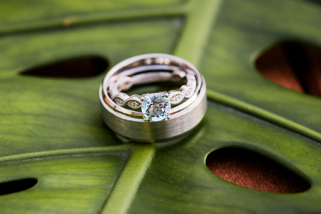 1940's Tropical Wedding with Bright, Bold Styling and Vintage Dresses