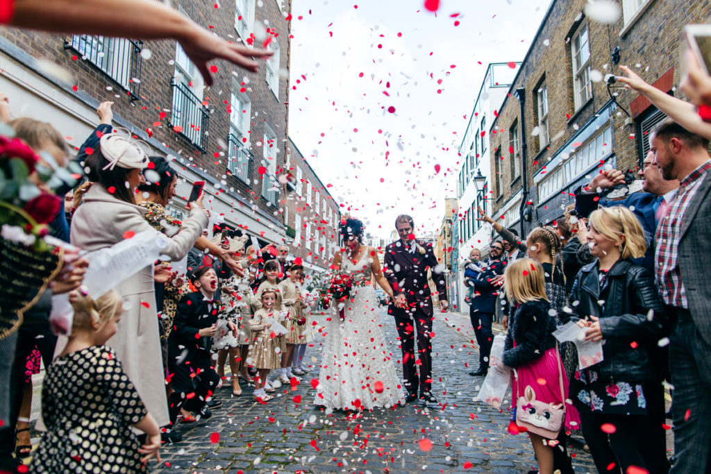 Retro London Wedding with Eclectic Styling and Disco Vibes