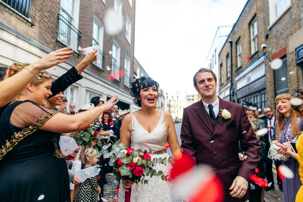 Retro London Wedding with Eclectic Styling and Disco Vibes