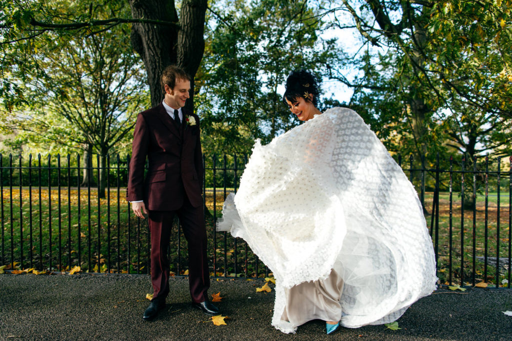 Retro London Wedding with Eclectic Styling and Disco Vibes