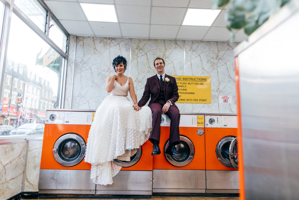 Retro London Wedding with Eclectic Styling and Disco Vibes