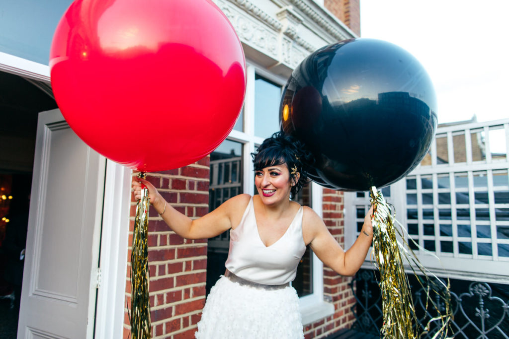 Retro London Wedding with Eclectic Styling and Disco Vibes