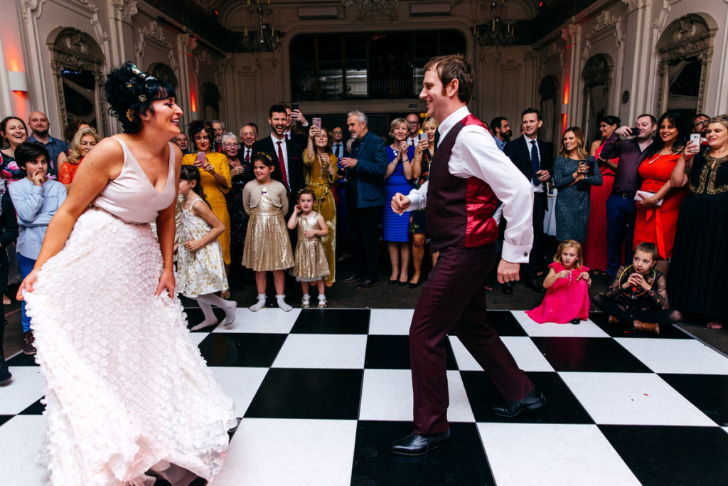 Retro London Wedding with Eclectic Styling and Disco Vibes