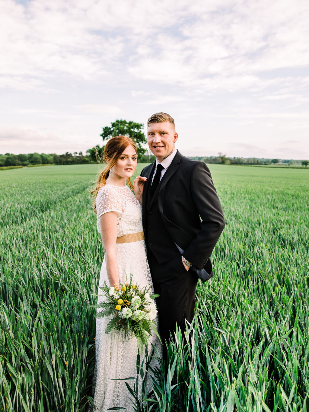 Modern Outdoor Wedding With Bold and Elegant Green and Yellow Styling