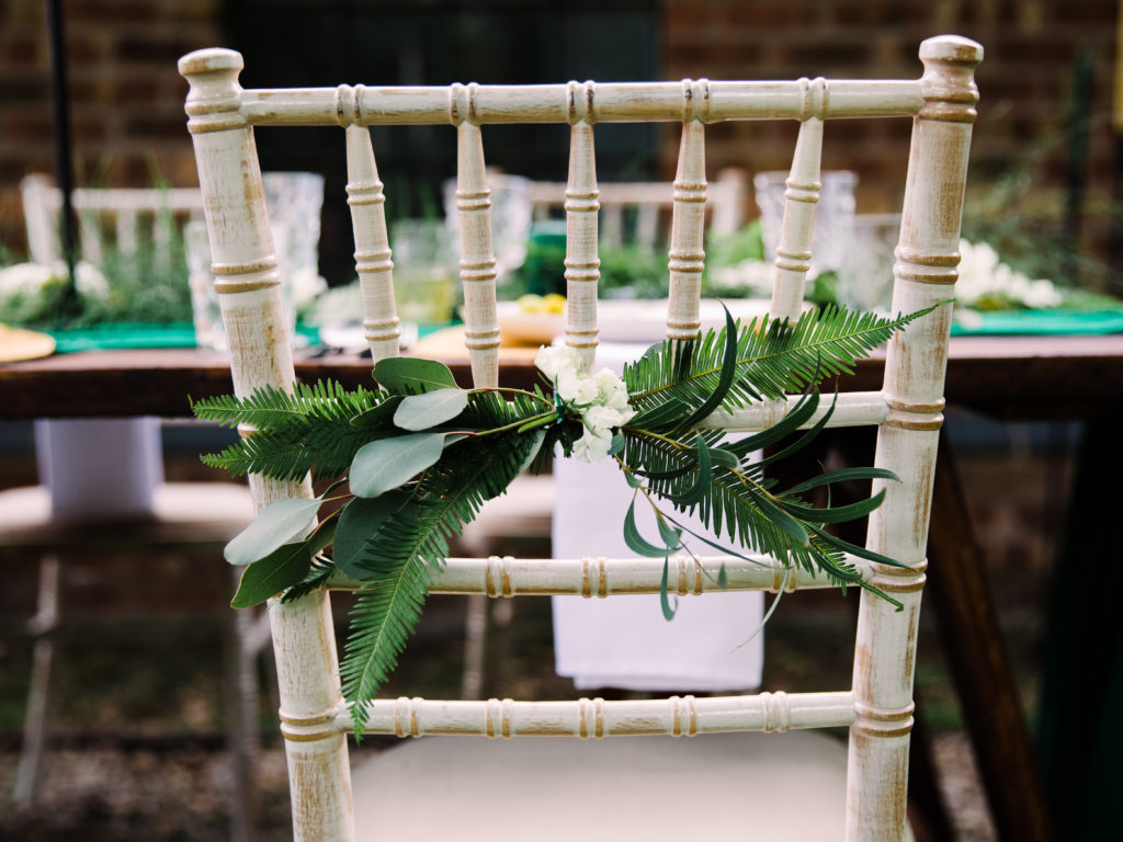 Modern Outdoor Wedding With Bold and Elegant Green and Yellow Styling