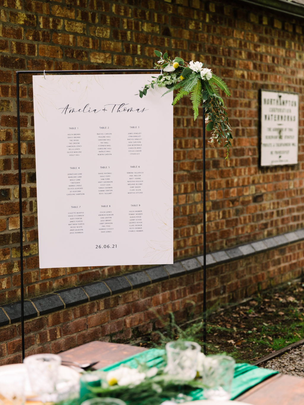 Modern Outdoor Wedding With Bold and Elegant Green and Yellow Styling