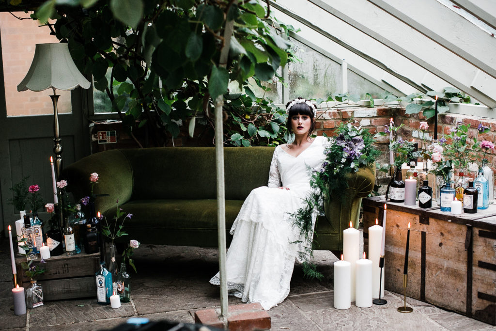 Dark, Dreamy and Romantic Wedding Inspiration at Secret Garden, Kent