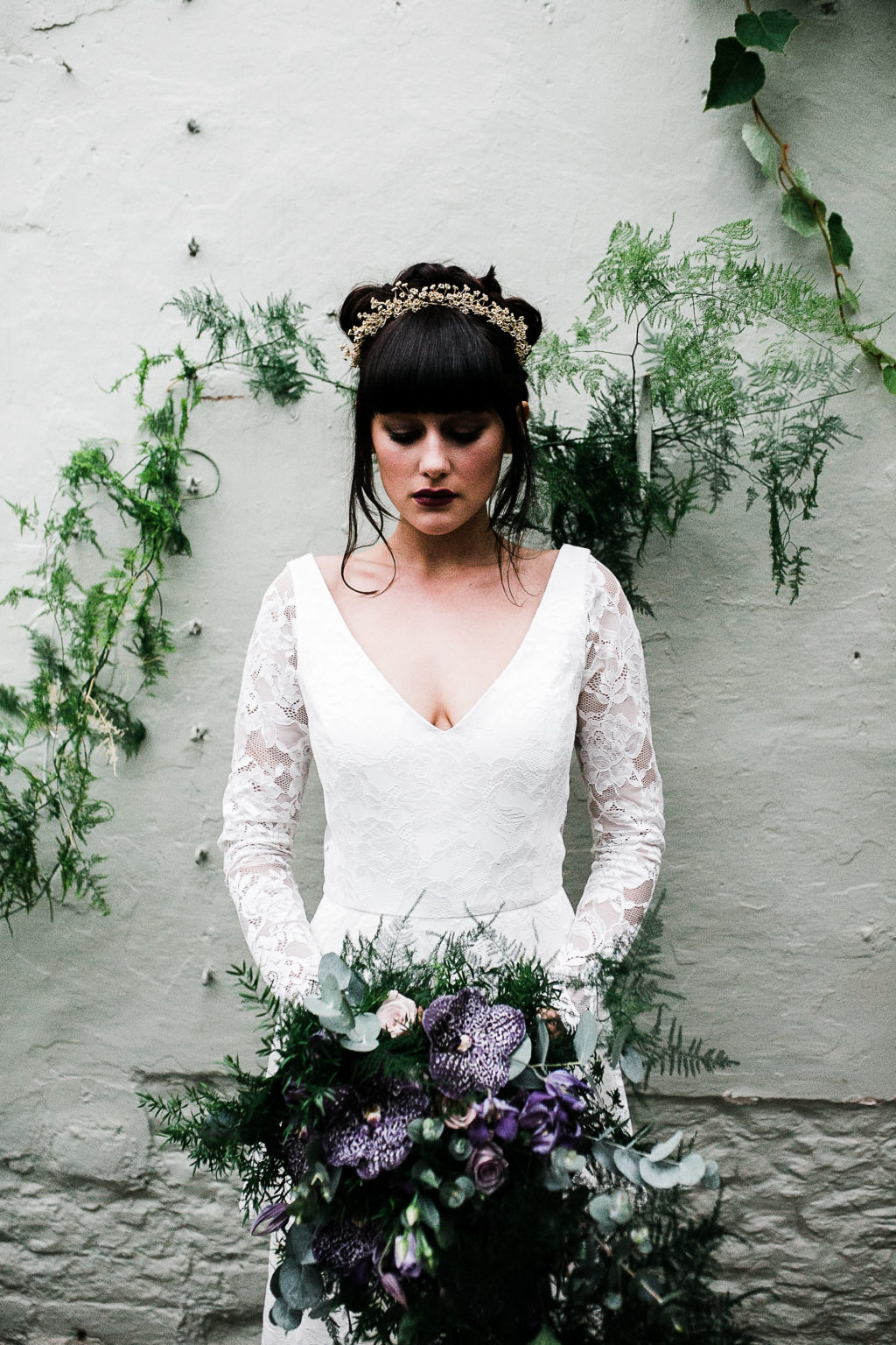 Dark, Dreamy and Romantic Wedding Inspiration at Secret Garden, Kent