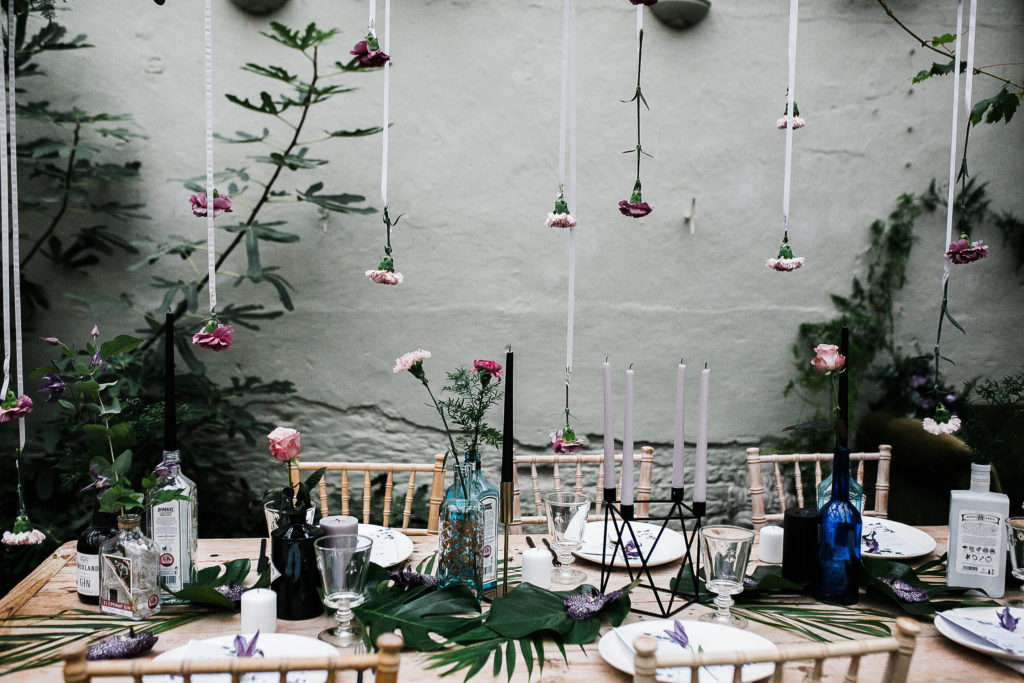 Dark, Dreamy and Romantic Wedding Inspiration at Secret Garden, Kent