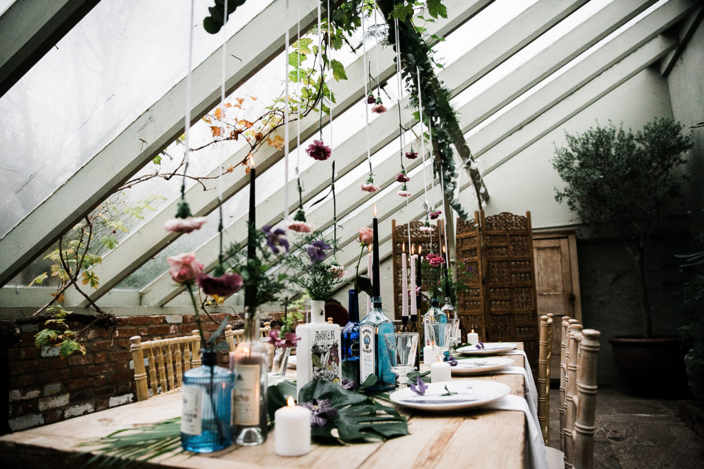 Dark, Dreamy and Romantic Wedding Inspiration at Secret Garden, Kent