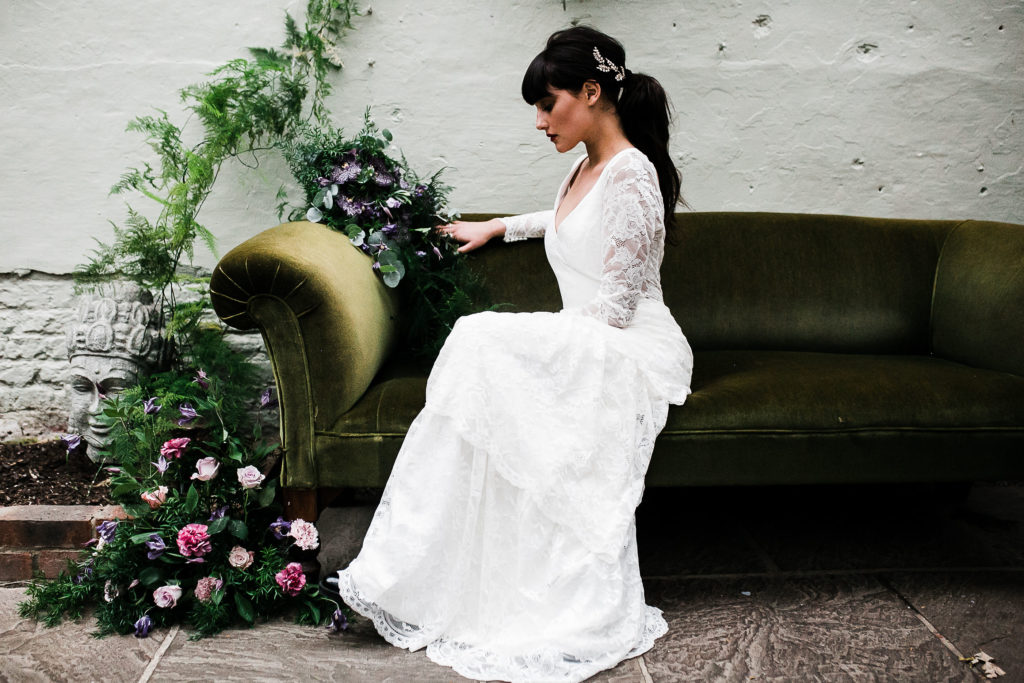 Dark, Dreamy and Romantic Wedding Inspiration at Secret Garden, Kent