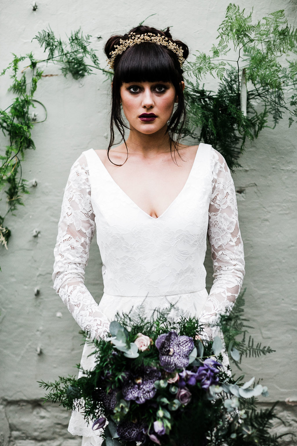 Dark, Dreamy and Romantic Wedding Inspiration at Secret Garden, Kent