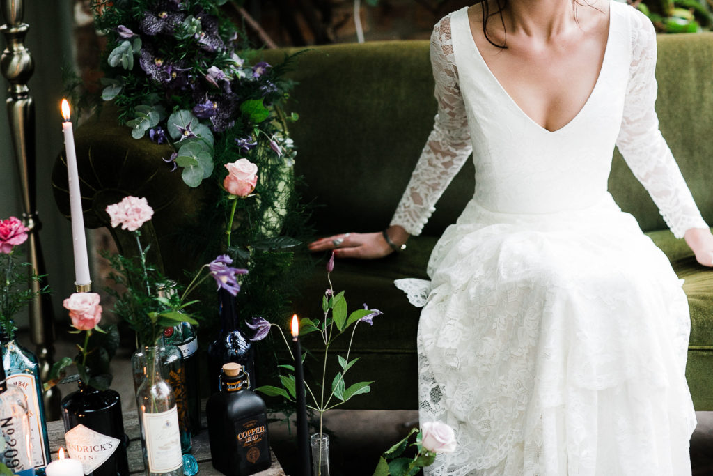 Dark, Dreamy and Romantic Wedding Inspiration at Secret Garden, Kent