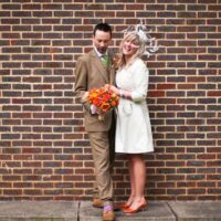 Vintage style wedding featuring orange touches photos by barbara.k.photography and featured on The National Vintage Wedding Fair