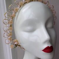 Vintage 1920s wedding crown as seen in the Unique Bride Journal