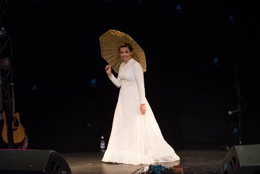 Bath National Vintage Wedding Fair photo by Joel Davies featuring vintage wedding dresses
