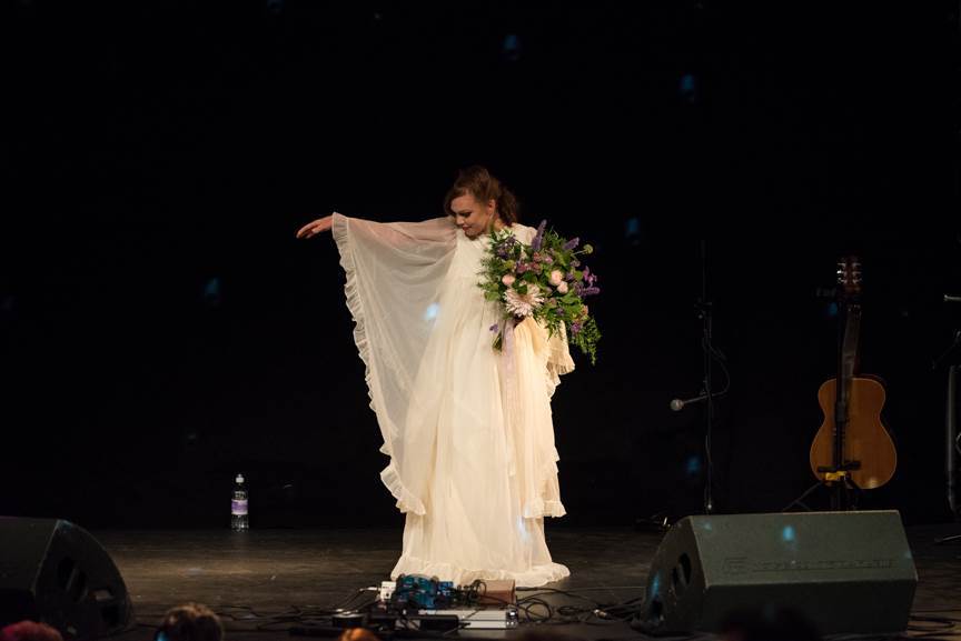 Bath National Vintage Wedding Fair photo by Joel Davies featuring vintage wedding dresses