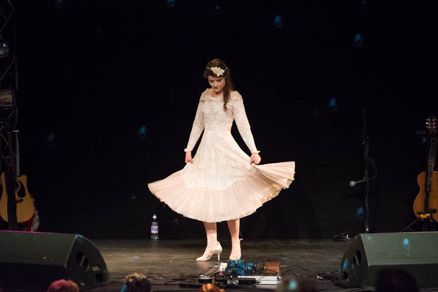 Bath National Vintage Wedding Fair photo by Joel Davies featuring vintage wedding dresses