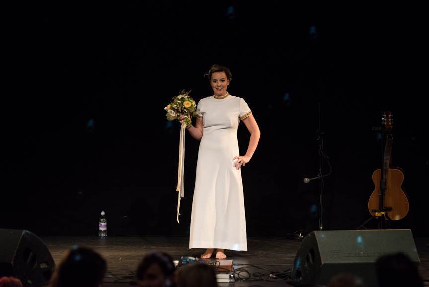 Bath National Vintage Wedding Fair photo by Joel Davies featuring vintage wedding dresses