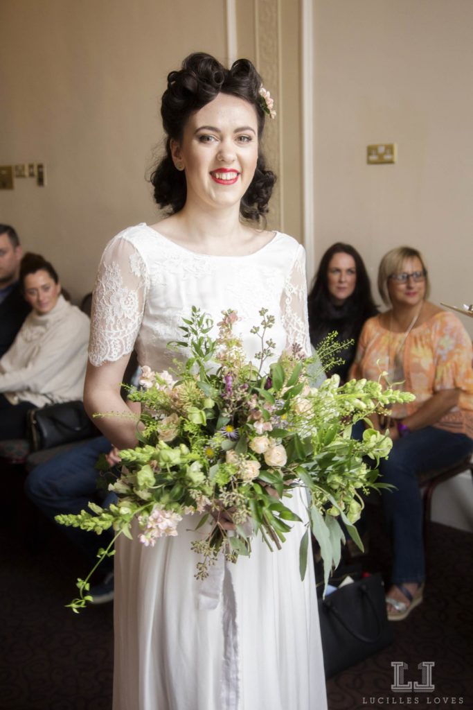 Vintage wedding dresses at Harrogate taken by Lucille Loves at The National Vintage Wedding Fair