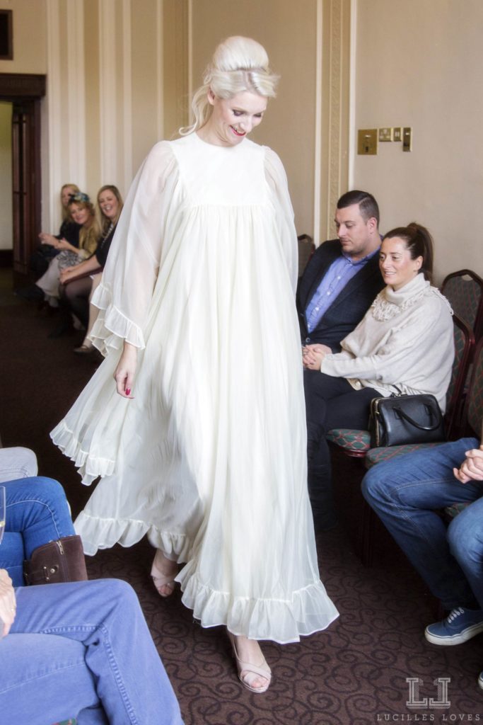Vintage wedding dresses at Harrogate taken by Lucille Loves at The National Vintage Wedding Fair