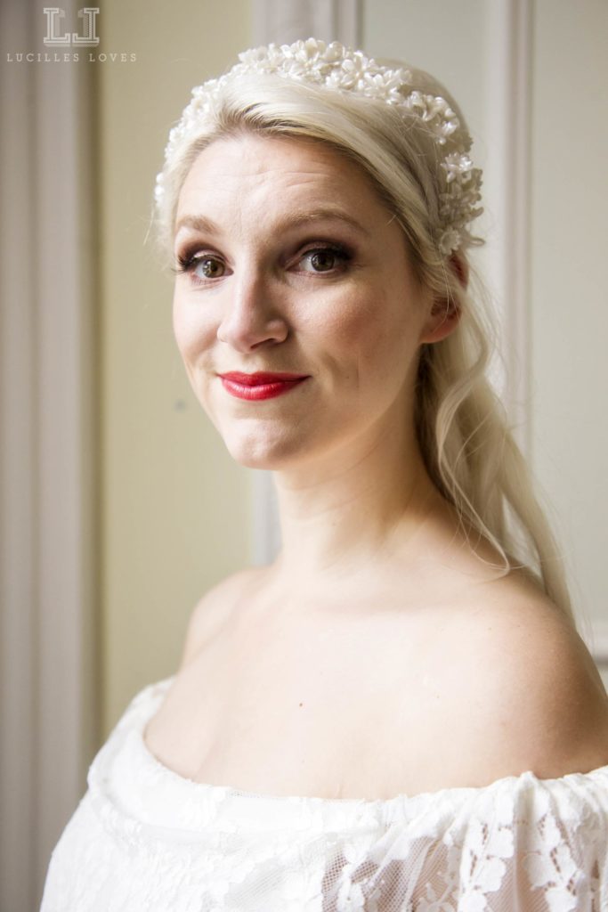 Vintage wedding dresses at Harrogate taken by Lucille Loves at The National Vintage Wedding Fair