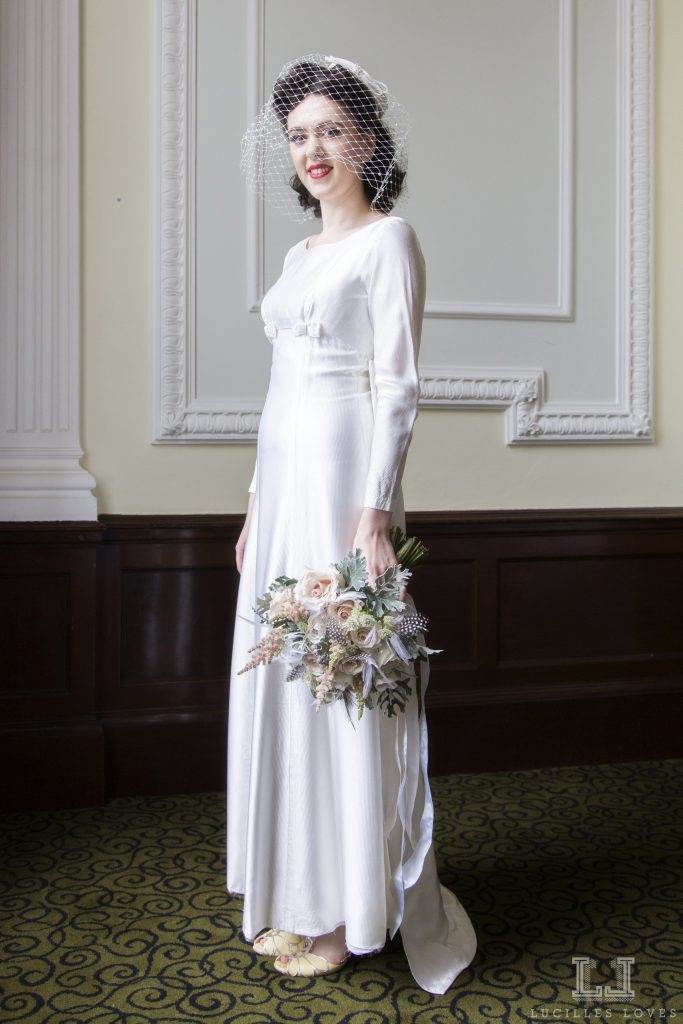 Vintage wedding dresses at Harrogate taken by Lucille Loves at The National Vintage Wedding Fair