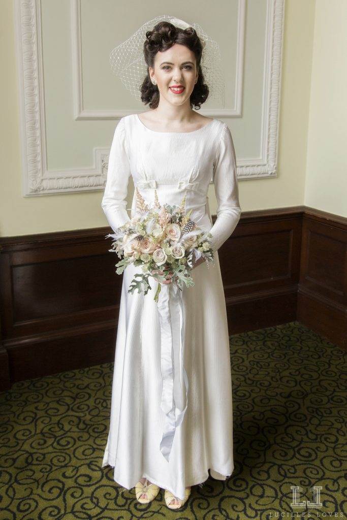 Vintage wedding dresses at Harrogate taken by Lucille Loves at The National Vintage Wedding Fair