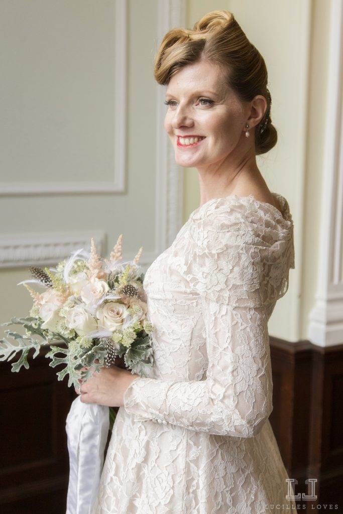 Vintage wedding dresses at Harrogate taken by Lucille Loves at The National Vintage Wedding Fair