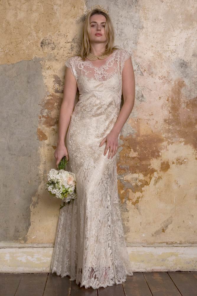 Sally Lacock boho vintage inspired wedding dress