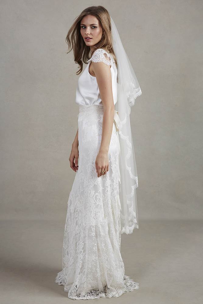 Sally Lacock boho vintage inspired wedding dress