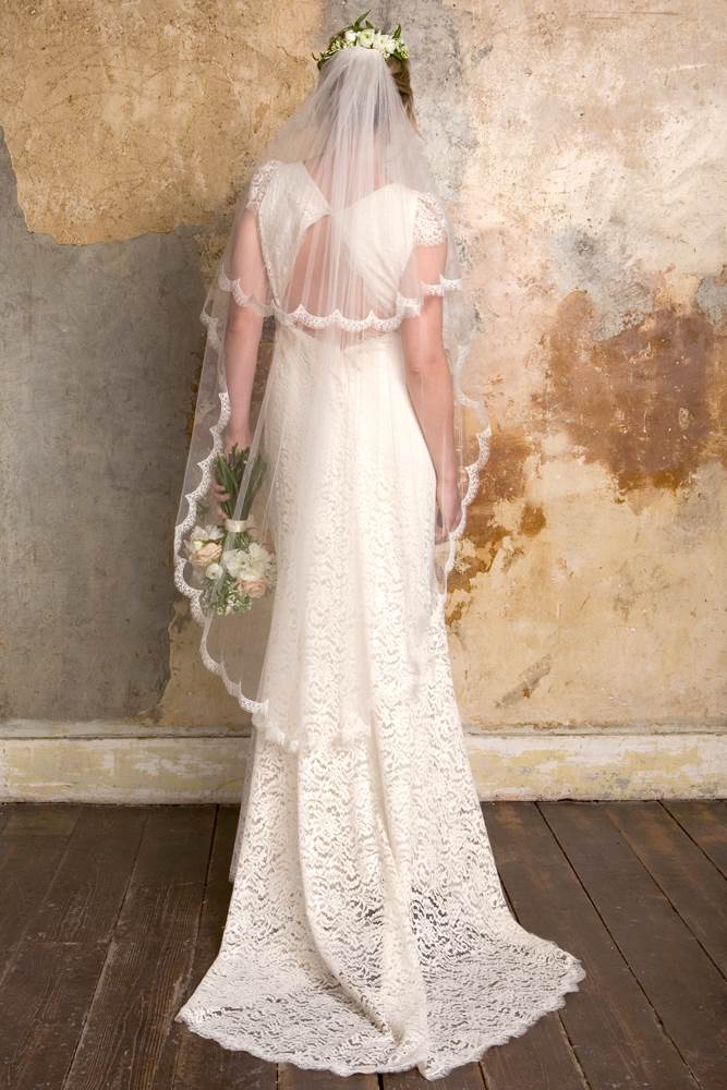Sally Lacock boho vintage inspired wedding dress