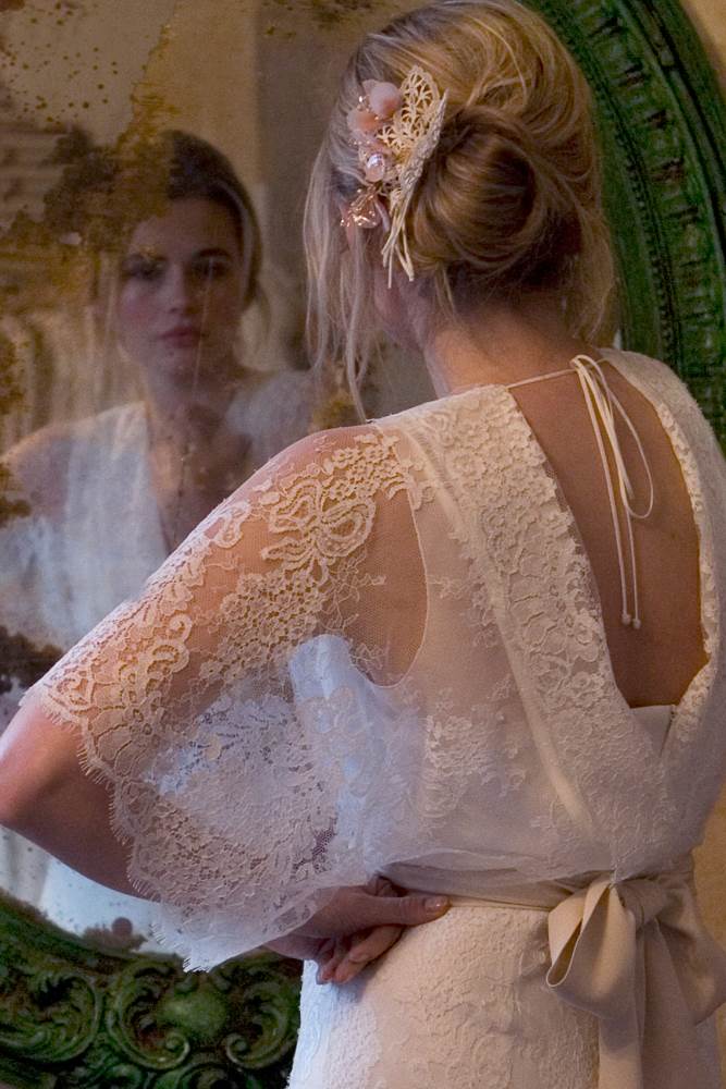 Sally Lacock boho vintage inspired wedding dress