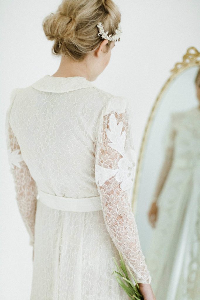 50 years of vintage wedding dresses photos by Claire Macintyre 1940s