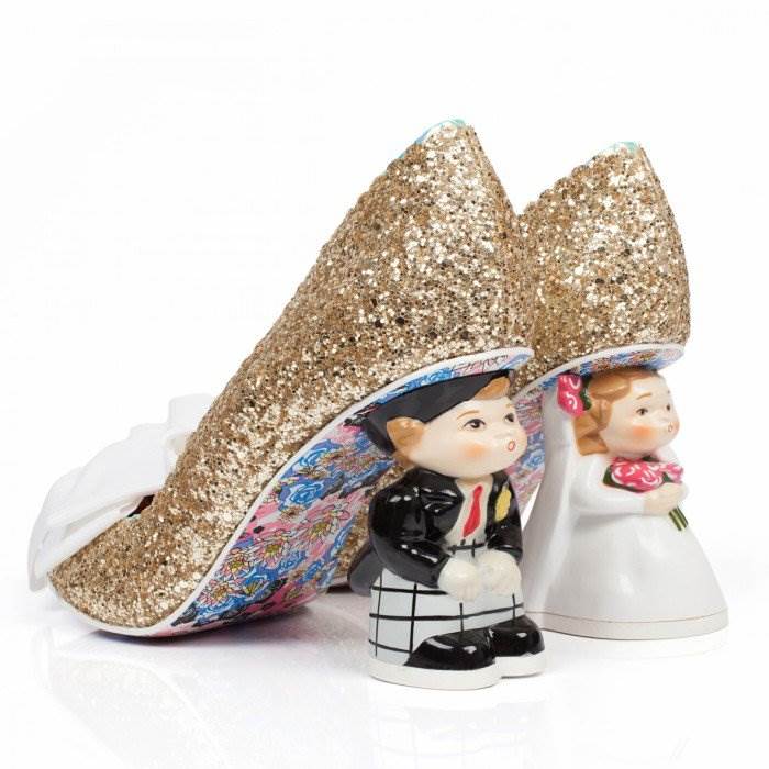 Irregular Choice wedding shoes bride and groom