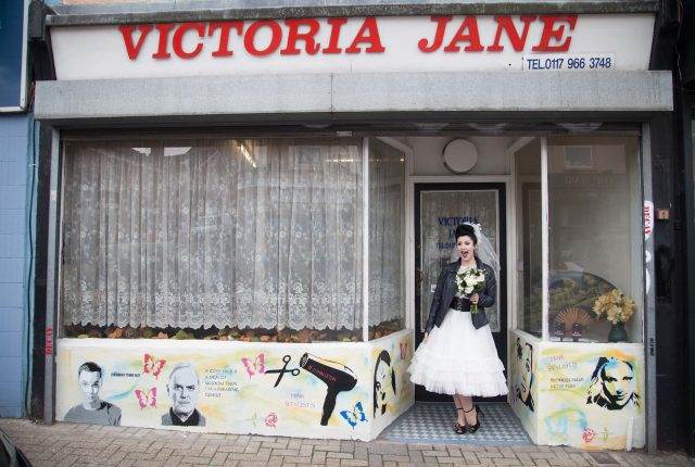A vintage rockabilly bride wedding styled shoot in Bristol by Heartfelt Vintage