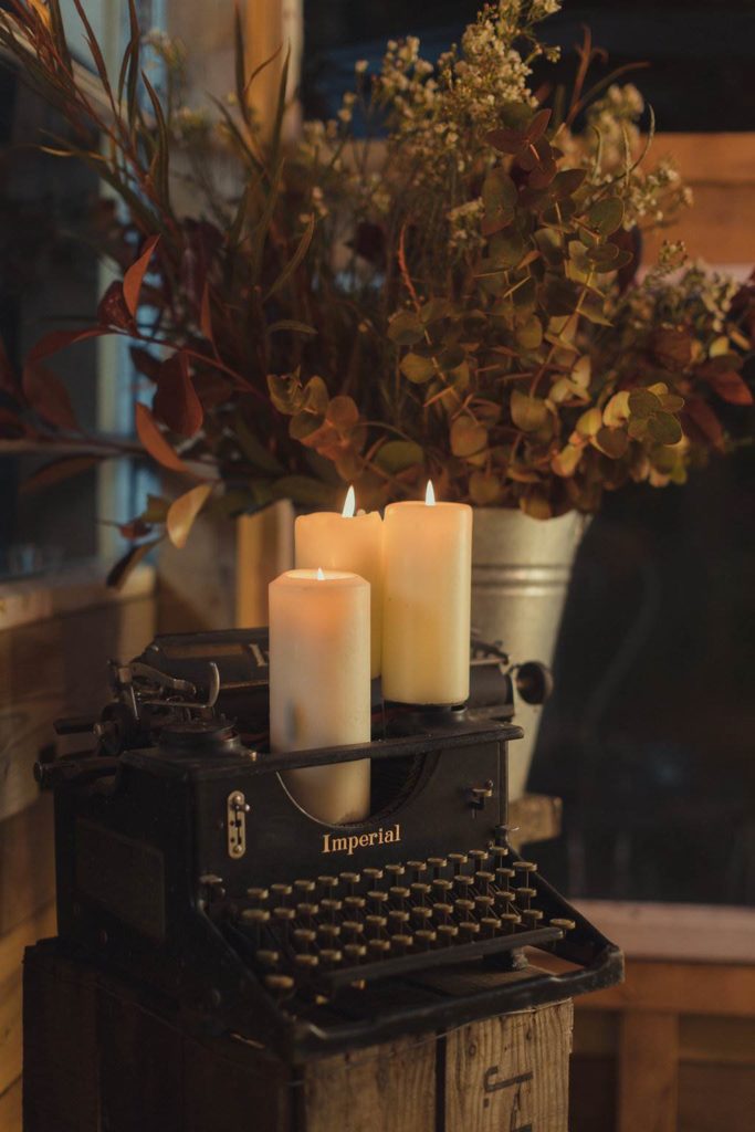 An autumnal Secret Garden Wedding Styled Shoot in an upcycled green house