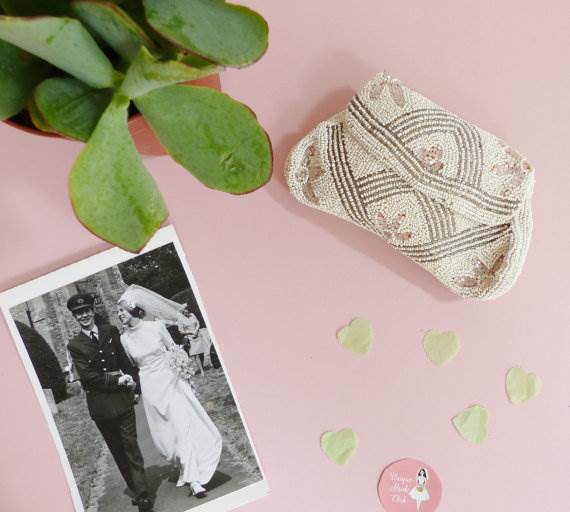 Vintage wedding bag from Unique Bride Club for sale via Magpie Wedding Shop