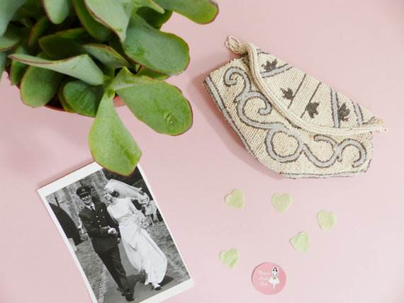 Vintage wedding bag from Unique Bride Club for sale via Magpie Wedding Shop