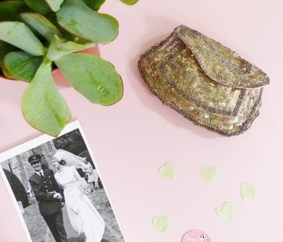 Vintage wedding bag from Unique Bride Club for sale via Magpie Wedding Shop