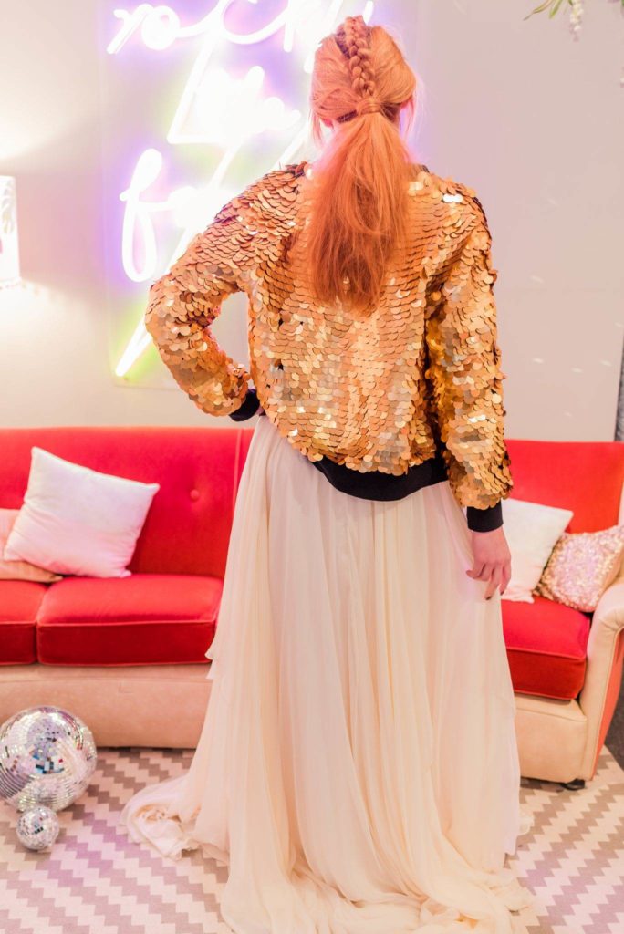 1970s glitter ball disco wedding inspiration