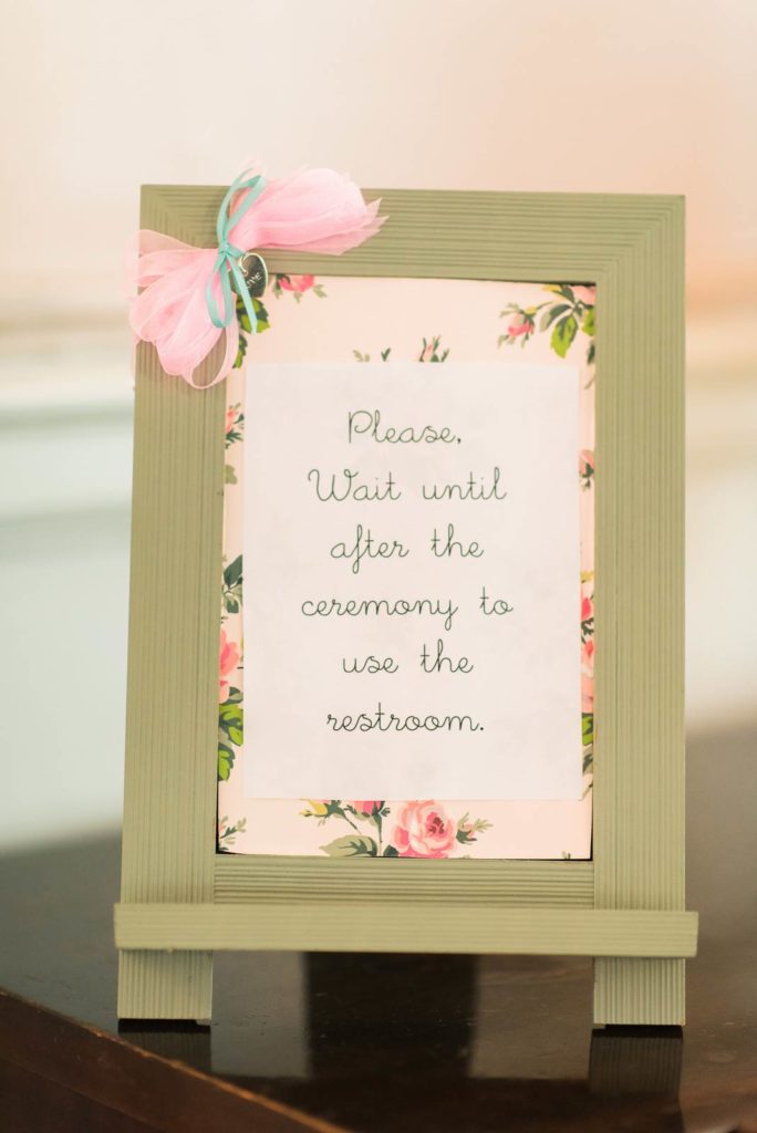A pretty pastel wedding with vintage details