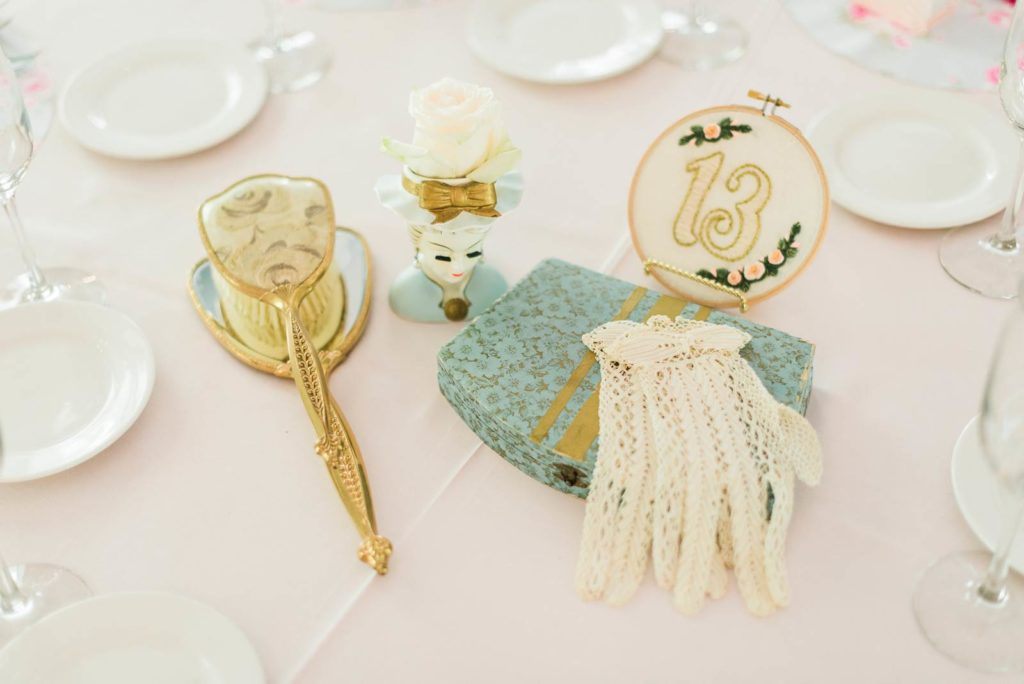 A pretty pastel wedding with vintage details
