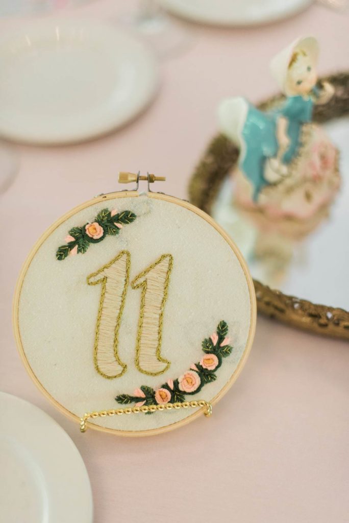 A pretty pastel wedding with vintage details
