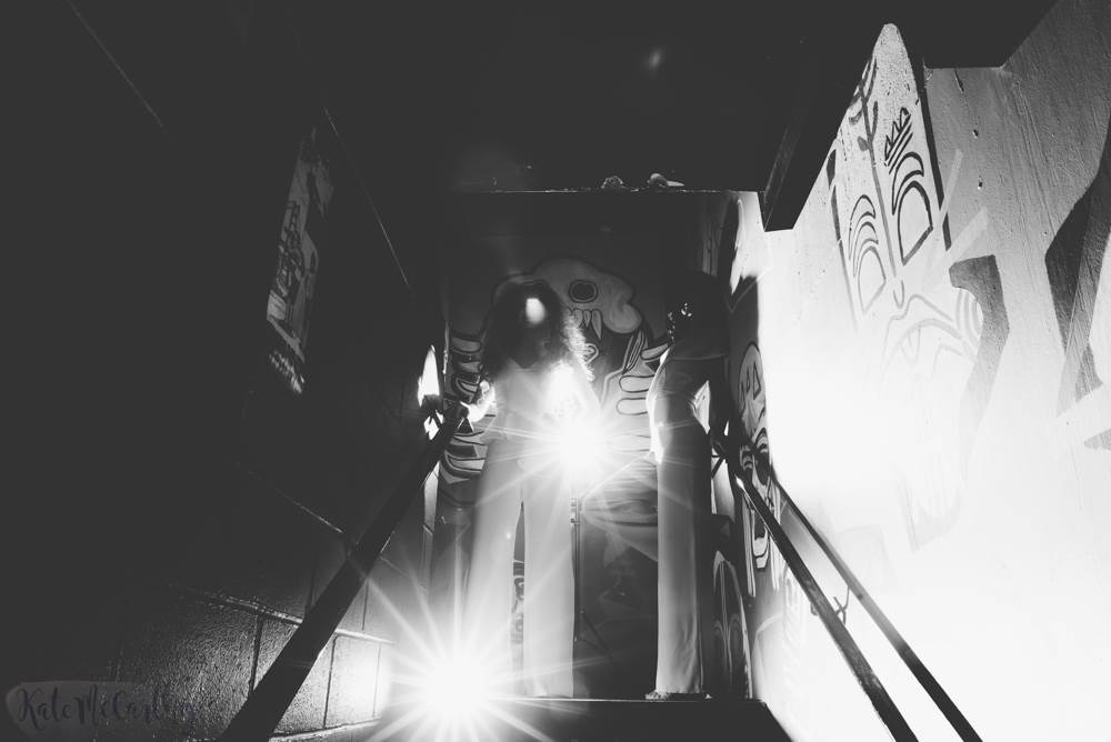 An urban nightclub Studio 54 wedding shoot in Manchester