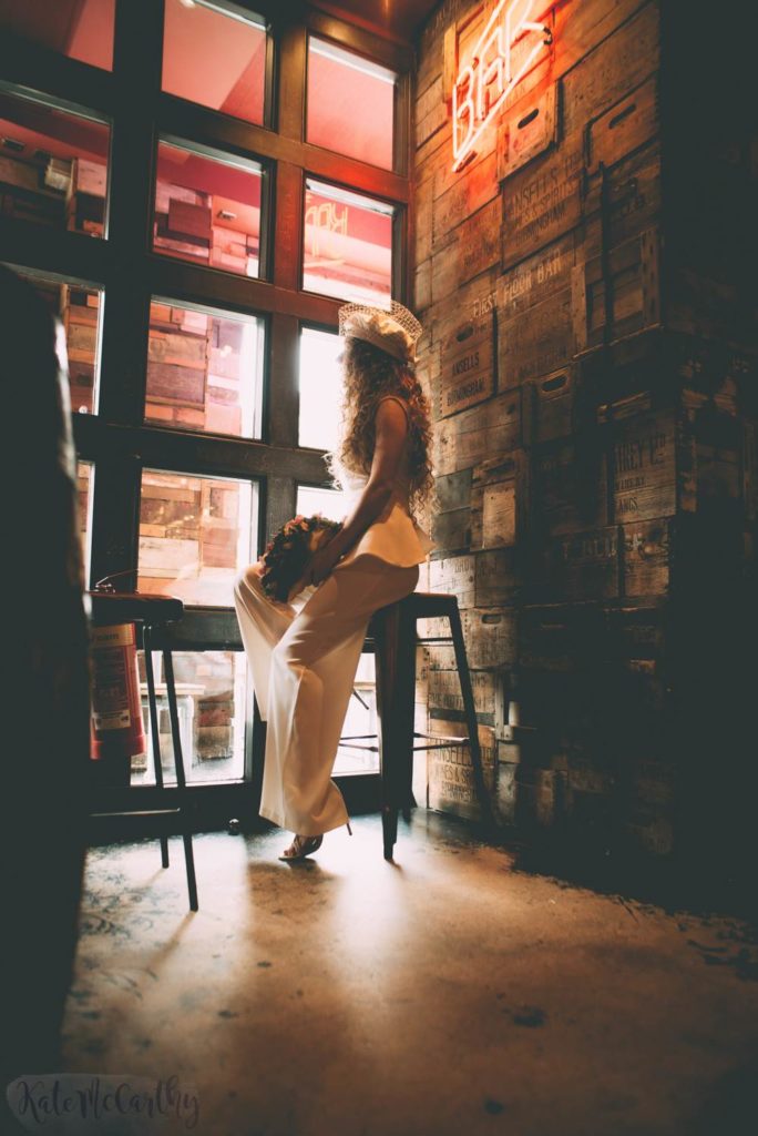 An urban nightclub Studio 54 wedding shoot in Manchester